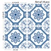 Poromoro Portuguese Spanish Azulejo Tile Stickers Peel and Stick Kitchen