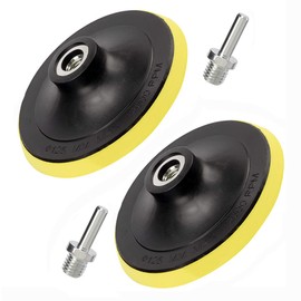 Eyech 2Pcs 5 Inch Hook and Loop Backing Pad Sanding Holder Polishing Backer Plate with M14 Thread for Orbital Sander Buffer Polisher