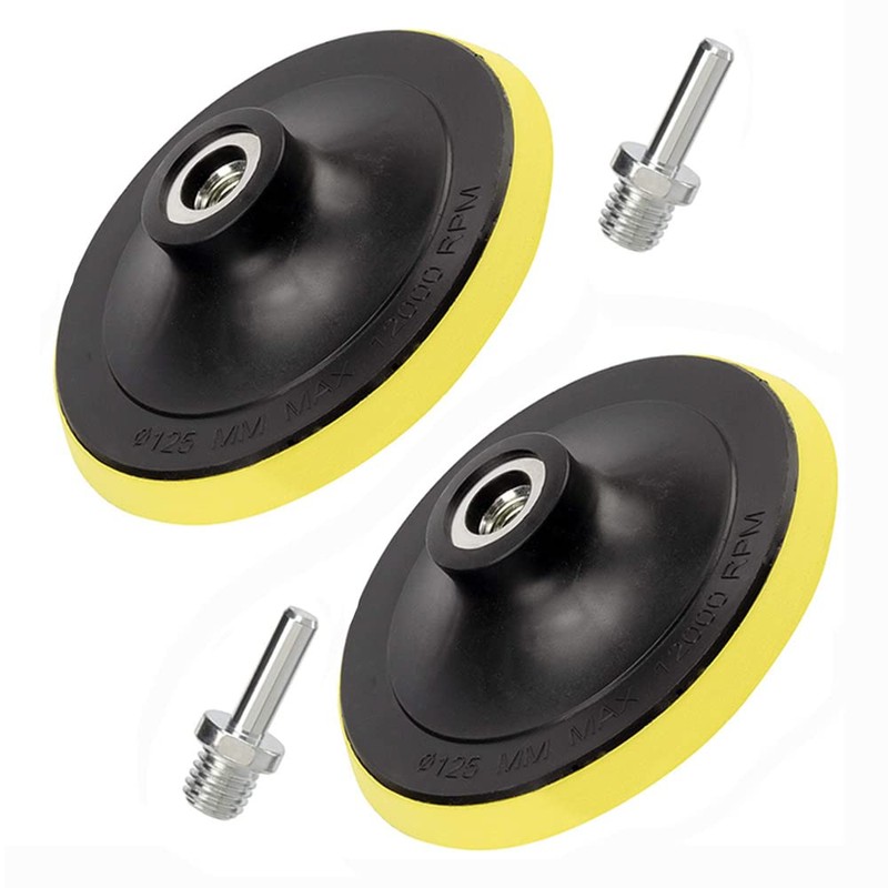 Eyech 2Pcs 5 Inch Hook and Loop Backing Pad Sanding