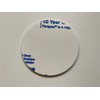 15mm Gloss White Round Disc Circle [3mm Thick] Perspex Acrylic