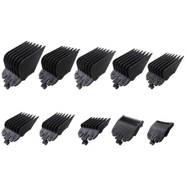 Hevituwhe 2025 Upgraded 10Pcs Hair Clipper Guards Cutting Combs for
