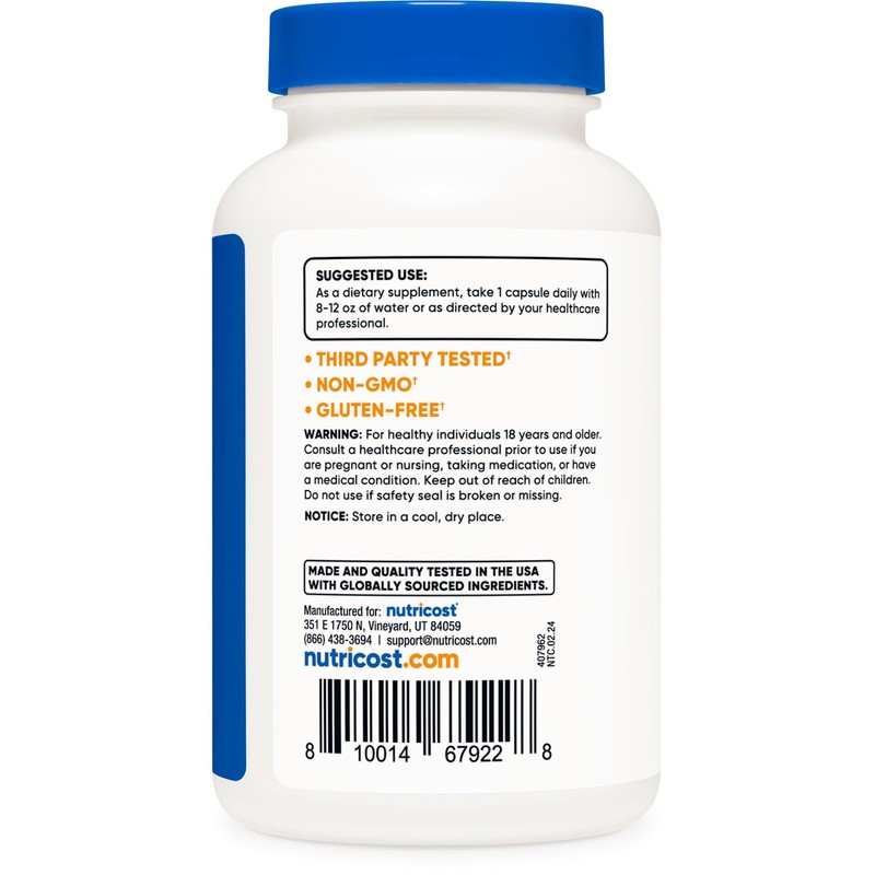 Nutricost Nutricost Folic Acid (Vitamin B9) 1000 mcg, 240 Capsules
