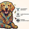 Wooden Jigsaw Puzzle for Adults - Golden Retriever Dog, Unique
