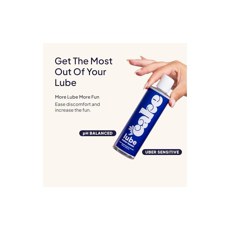 Cake Lubricante personal a base de agua Hello, lubricante que