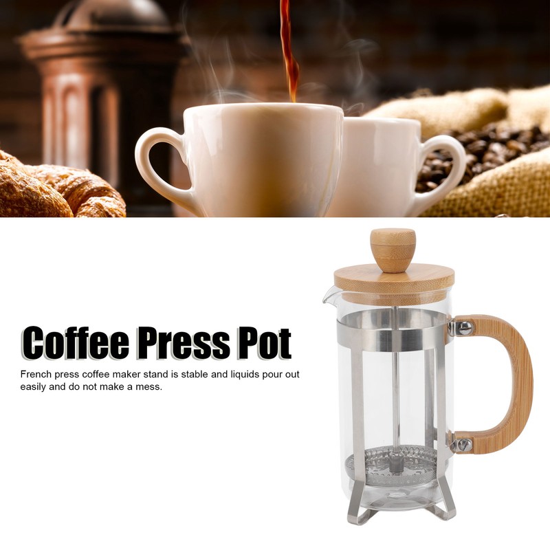 French Press Coffee Maker Hand Pressed French Press Pot for