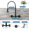 AIMADI Black Kitchen Faucet,Wall Mount Kitchen Faucet with Pull Down