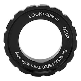 Bike Center Lock Accessory, Centerlock Lockring Lock Cover Center Lock Wheelset Hub Barrel Shaft Disc Rotor Lock Ring for Bike Mountain Bike(Black)