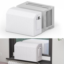 Daisypower Indoor Air Conditioner Cover for U-Shaped Window AC Units, Universal fit for 8000/10000/12000 BTU,Dust-Proof and Windproof Inside Window AC Cover