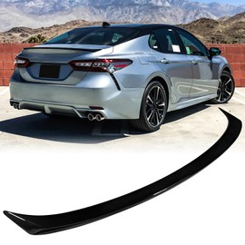 Rear Truck Spoiler for 2018 2019 2020 2021 2022 2023 2024 Toyota Camry Ascent SE SX/XSE Hybrid XLE Sedan Trunk Wing Tail Lip Glossy Painted Black