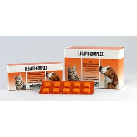 Selectavet LEGAVIT-KOMPLEX | 30 Tabletten | Diät-Ergänzungsfuttermittel für Hunde und Katzen | Zur Unterstützung der Leberfunktion bei chronischer Leberinsuffizienz