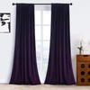 Roslynwood Deep Purple Velvet Curtains 108 inches - Super Soft