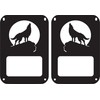 JeepTails Wolf Howling at The Moon Tail lamp Light Covers