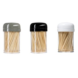 900 x Wooden Toothpicks Cocktail Dispenser in Dispenser Box Wooden Toothpicks 6.5cm