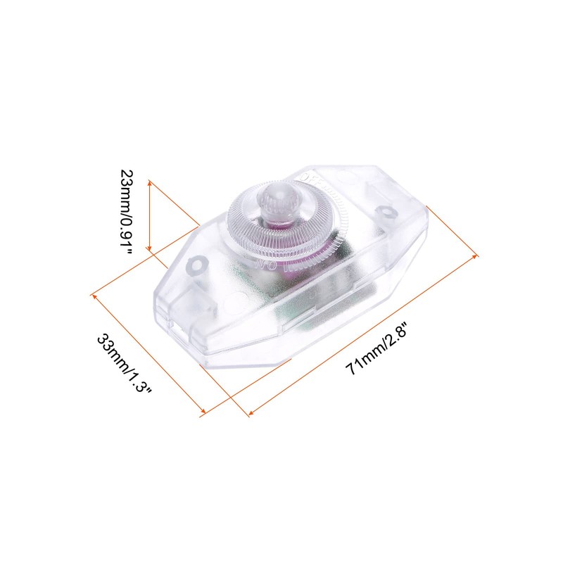 Rebower Rotary Cord Switch AC 250V 2A Slide Control 100W