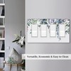 Eucalyptus Leaves Decorative 4-Gang Screwless Quad Rocker/GFCI Wall Plates Summer