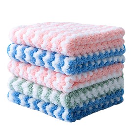 Krueis Dish Towels Absorbent Cleaning Cloth 30X40cm Home Kitchen Dishwashing Cloth (5pc)