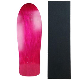Moose Old School 10" x 30" Stained Pink Blank Skateboard Deck + Grip
