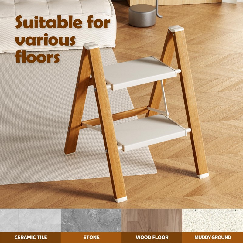 Taranta 2 Step Ladder,Aluminum Lightweight Folding 2 Step Stool with