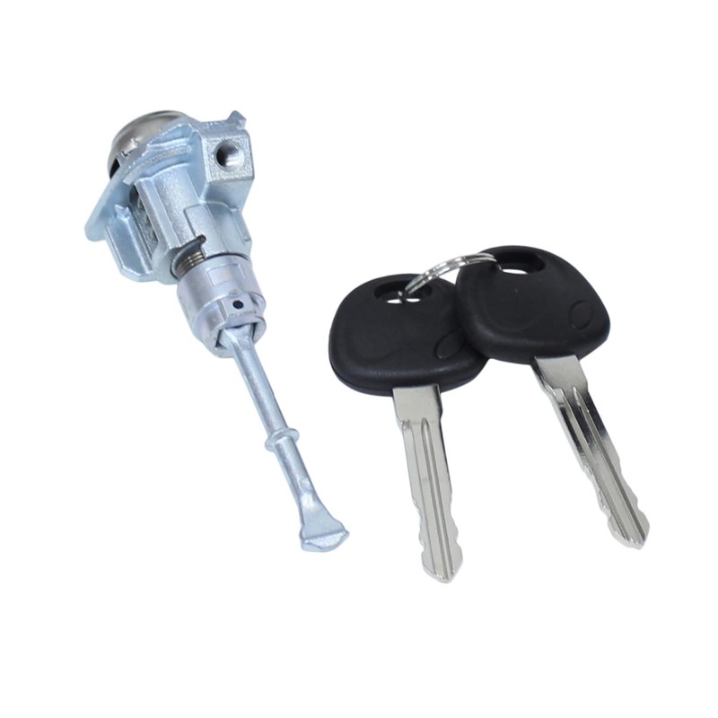 MOTOKU Front Left Black Exterior Door Handle and Door Lock