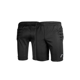 Reusch Men's Training Football Goalkeeper Short Padded for Adults, Black, M