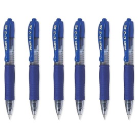 Pilot Pixie Mini Rollerball Pen - 0.7mm Tip - 0.4mm Line - Blue - Pack of 6 - G2-XS7