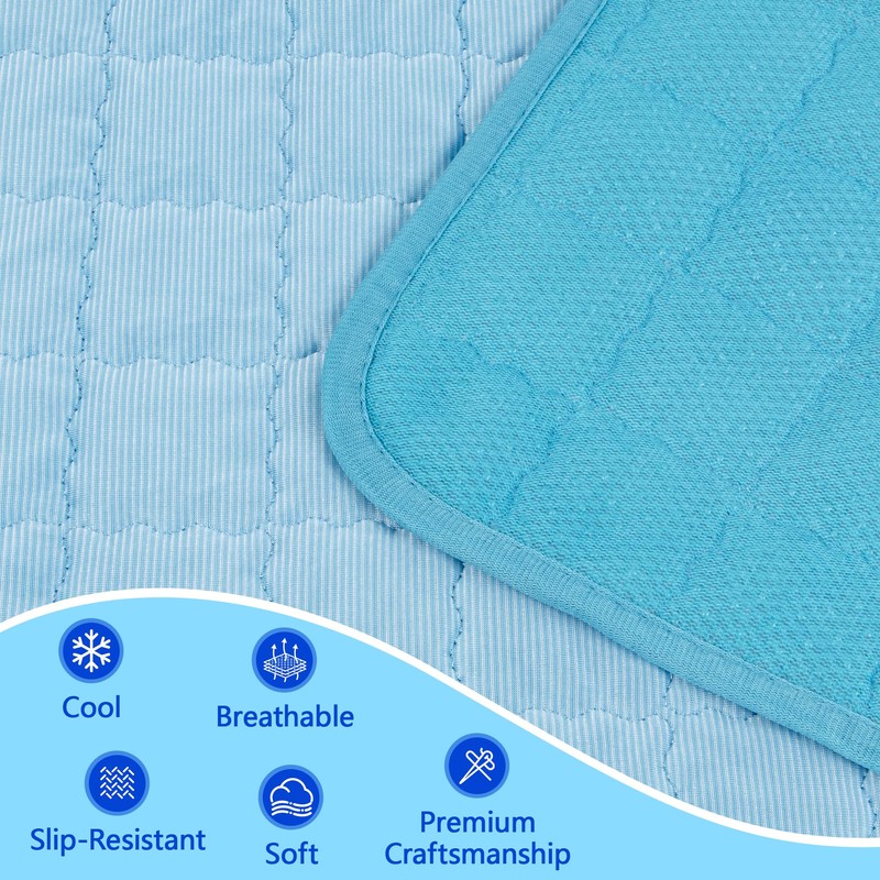 TIXWOOK Cooling Mat for Dogs, Q-Max>0.45 Breathable Cooling Pad for
