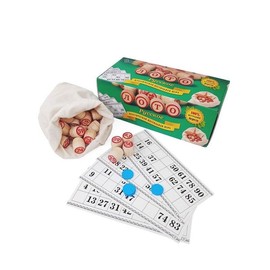 Eksmo Russian Lotto Game Bingo Game Set - Travel Bingo Set - Board Games for Adults - Tombola Italian Game