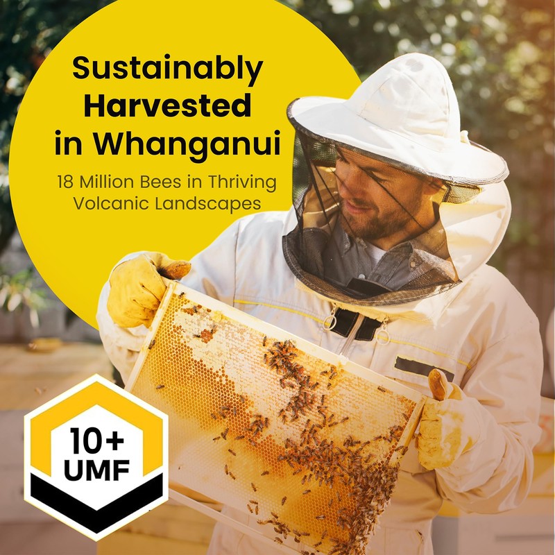 Yobees Honey Raw and unpasteurized New Zealand Manuka Honey Organic