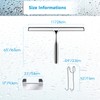 Love-KANKEI Shower Squeegee Window Squeegee with Rubber Lip Includes 1