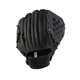 CZ-XING Outdoor Baseball Glove Sports Batting Gloves Baseball Glove Adult/Teenager Wild Baseball Gloves Softball Gloves Multicolor (Black, L)