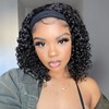 Wig for Women,16 Inch Curly Glueless Wigs for Black Women,Pelucas