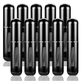 5ml Mini Perfume Atomizer, 10pcs Portable Liquid Containers, Perfume Spray Dispenser Bottle, Aluminum Empty Refillable Spray Bottles, Travel Spray Bottles, Empty Cosmetic Organisers For Perfume