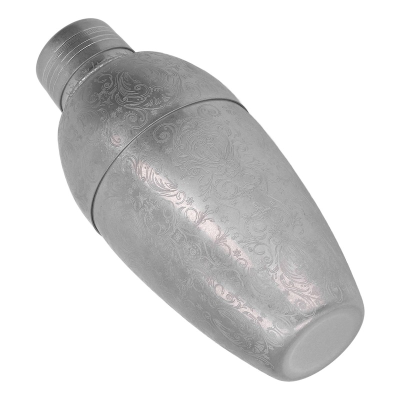 Cocktail Shaker 304 Stainless Steel High Strength Flower Carved Bartending