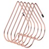 Desk Book Storage Rack, Rose Gold Folder Stand Organizer, Telescopic