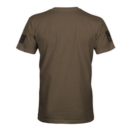 Fantastic Tees American Flag T-Shirt (Savanna Brown, S)