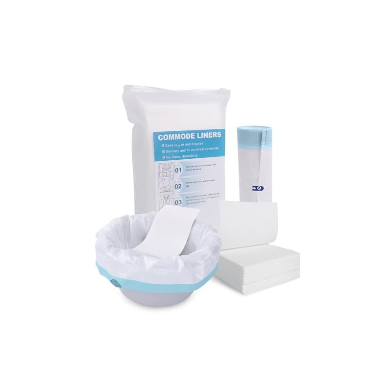 Altus Disposal Commode Liners with Absorbent Pads 20 per Roll