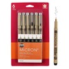 SAKURA Pigma Micron Fineliner Pens - Archival Black Ink Pens