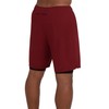 TCA Men's Ultra Running Shorts, 2-in-1 with Inner Compression Shorts