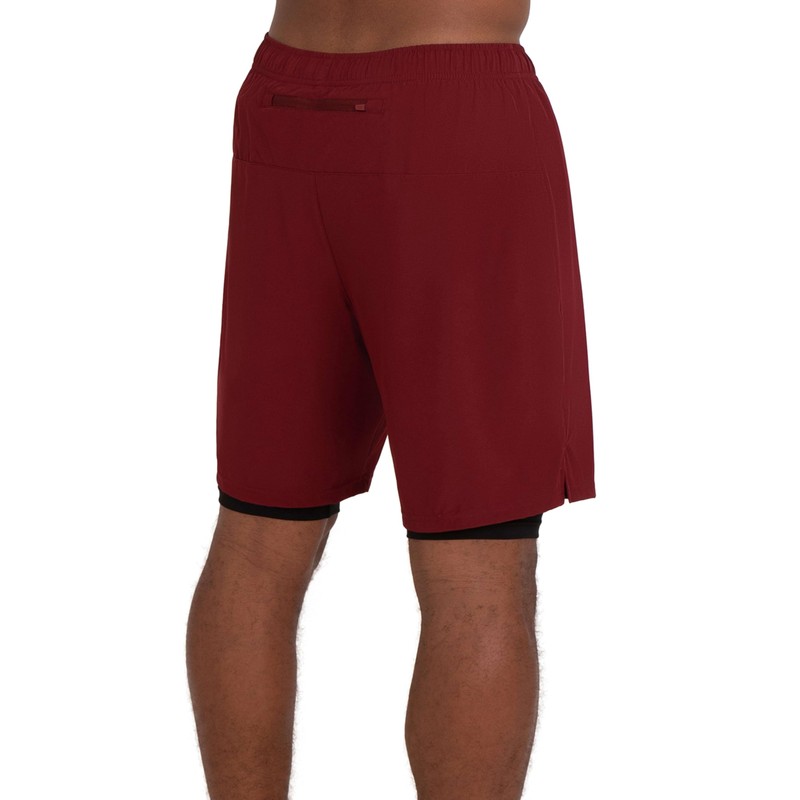 TCA Men's Ultra Running Shorts, 2-in-1 with Inner Compression Shorts