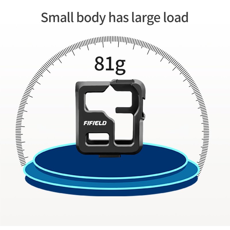 FIFIELD Housing Shell CNC Aluminum Alloy Protective Cage for GoPro