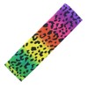 Unisex Gay Pride Rainbow Leopard Print Pattern Headband 6cm Width
