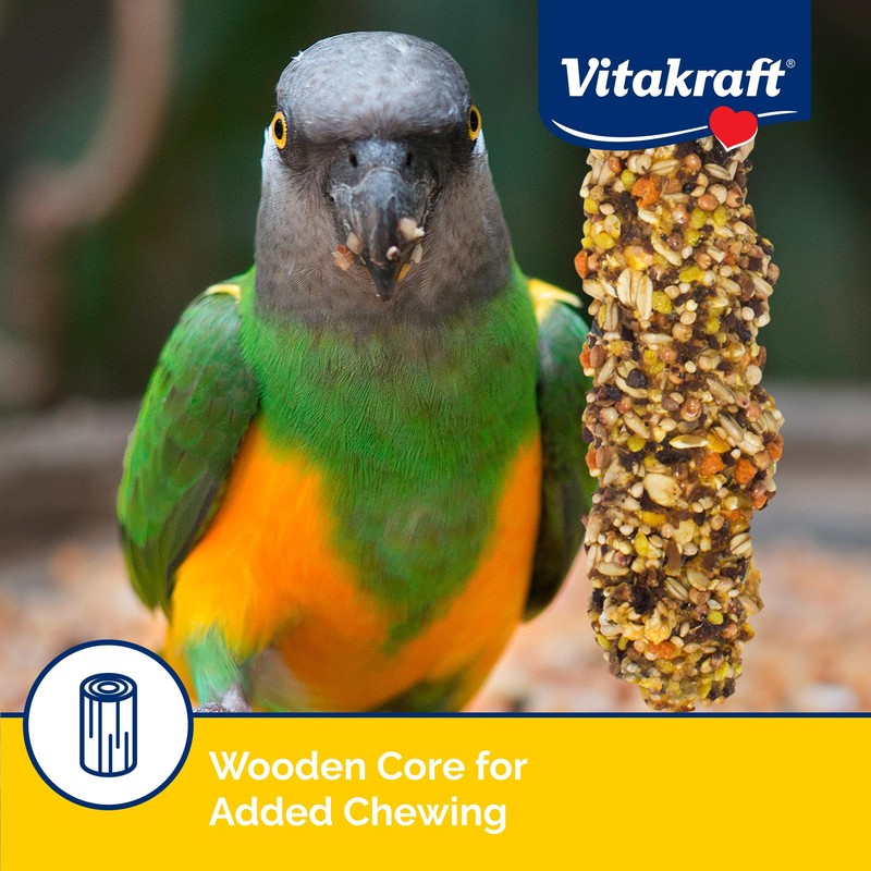 Vitakraft Crunch Sticks Parrot Treat - Apple and Honey -