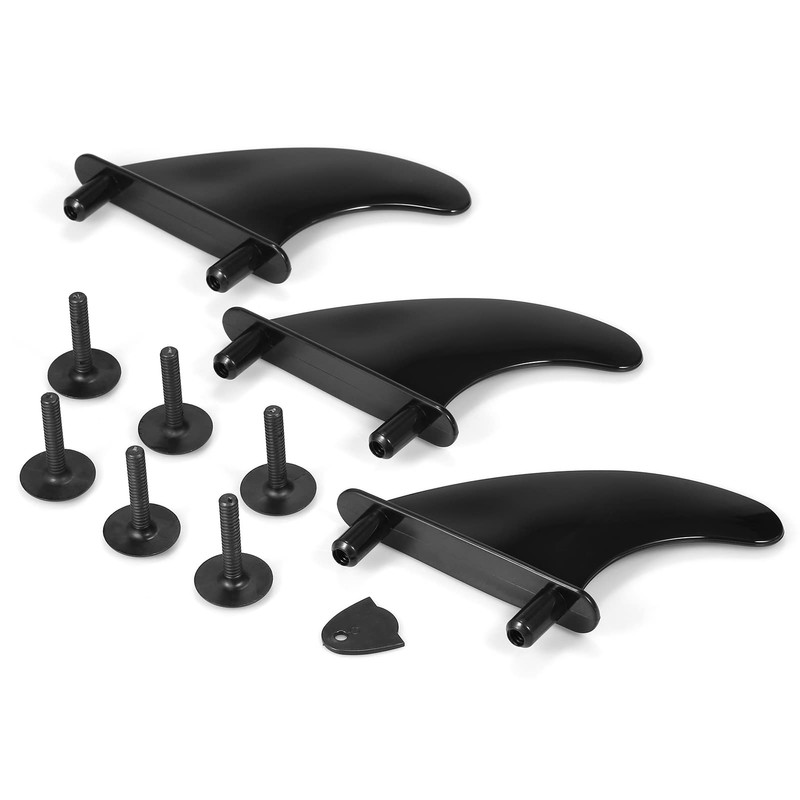 3pcs Soft Surfboard Fins with Screws 4.5 Inch Surf Fins