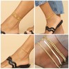 Hebterrka Gold Anklet for Women Waterproof Dainty 14K Gold Plated