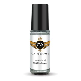 CA Perfume Impression of Vanilla Rama Unisex Perfume Oil Amber Vanilla Scent Long Lasting Fragrance for Women and Men Travel Size Mini Perfume Sample TSA Ready Body Oil Roll-on 0.14 Fl Oz 4ml
