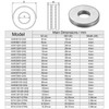 sourcing map AXK0821 Axial Needle Bearing with Washers 8mm Bore