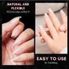 Makartt 500pcs Short Coffin Nails Clear Ballerina Nail Tips Full