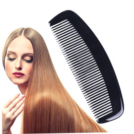IWOWHERO Natural Horn Hair Comb Scalp Massage for Women Travel Hairbrush Fine Teeth Prevent Hair Loss Portable Hairdressing Tool