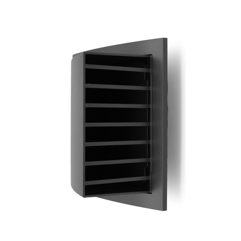 H&C VENT Rectangular Ventilation Grille with Backflow Flap, Plastic Weather