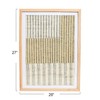 Creative Co-Op Boho Handwoven Cotton Wall Art with Wood Frame